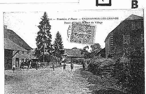 Ville de CHAVANNESLESGRANDS Carte postale ancienne